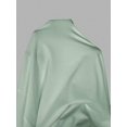 thumbnail image 7 of Petite Womens Mint Green Solid Square Neck Ruched Flared Maxi Dress For Spring Summer, 7 of 7