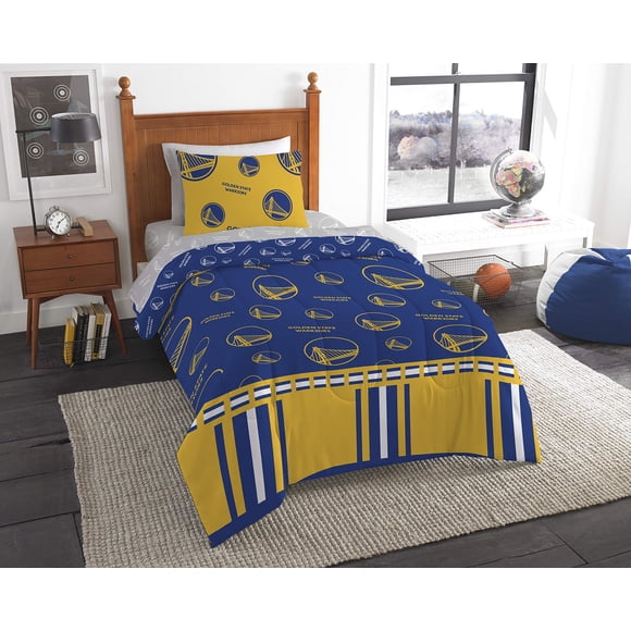 Juego De Cama Doble Oficial De La Nba De Los Warriors (D0102H94M2G)