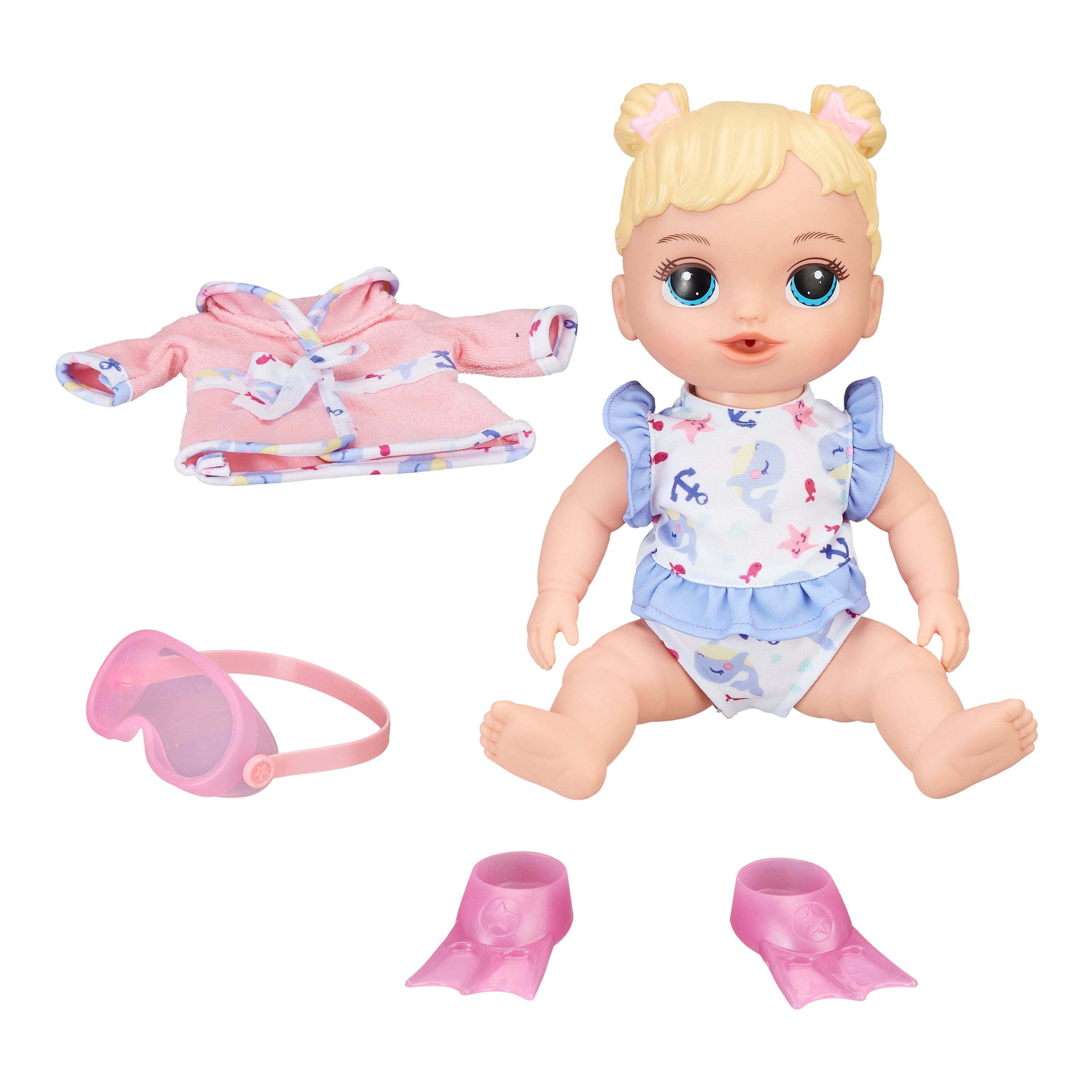 Baby Alive Snip 'N Style Baby Blonde Hair Talking Doll with Bangs 