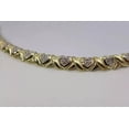 thumbnail image 2 of Hitanshu Jewels Round Cut Cubic Zirconia Heart Shape Women's Tennis Bracelet 14K Yellow Gold Plated, 2 of 5