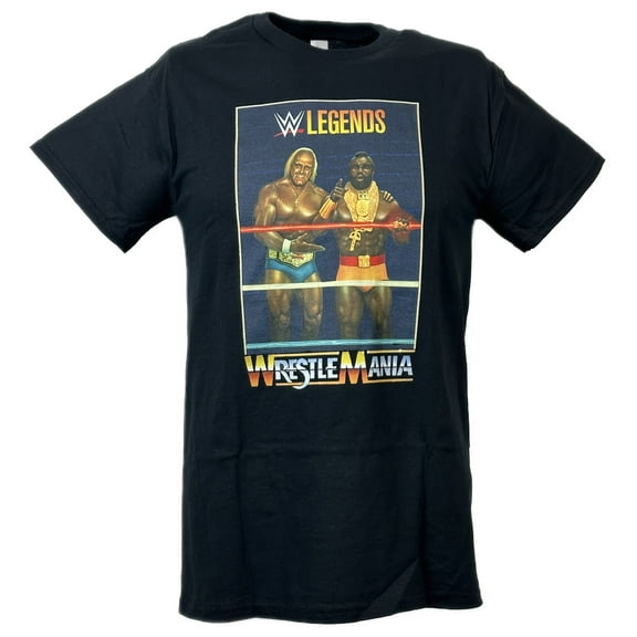 Hulk Hogan Mr T Legends Wrestlemania One Black T-shirt