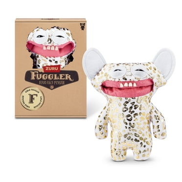 Fuggler Gold Fuggs 9 inch (Grin Grin), Funny Ugly Monster Soft Plush Collectible Toy by ZURU