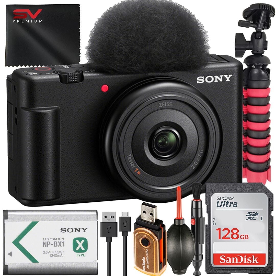 Sony ZV-1F Compact Vlogging Camera with 32GB SanDisk Memory Card