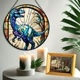 thumbnail image 6 of Dinosaur Stained Glass Suncatcher, Dinosaur Glass Suncatchers for Windows For Merry Christmas, 6 of 7