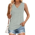 thumbnail image 2 of Shirts for Women Summer Spring Tops Short Sleeve Oversized Tshirts Fashion Basic Casual Tee Clothes 2025 Trendy, 2 of 7
