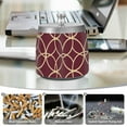 thumbnail image 6 of Yayeee Ashtray with Lid for Cigarette Smokeless Stainless Steel Home Ash Holder, Red Circles, 6 of 7
