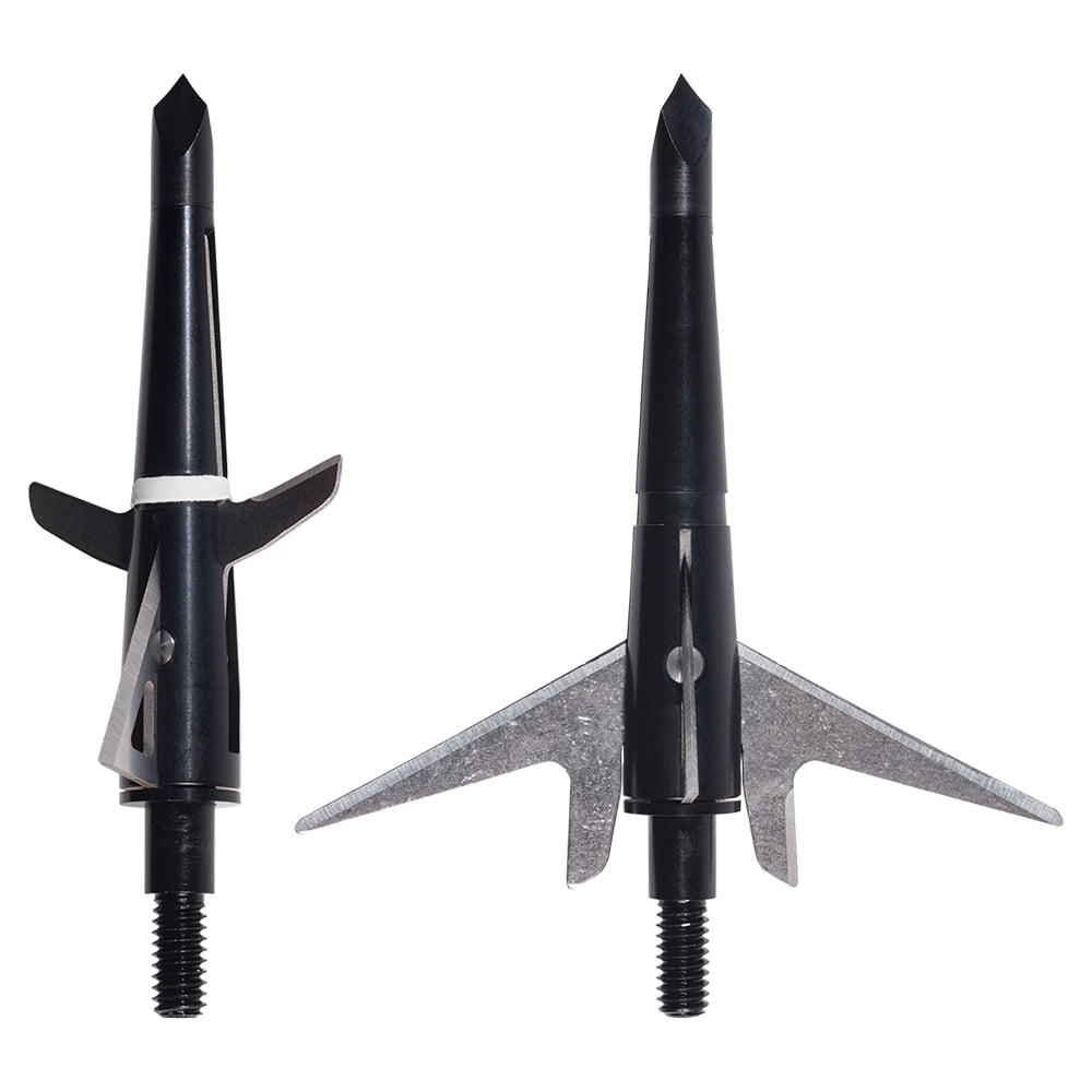 (Pack of 3) Hybrid Crossbow 260 Broadheads by Swhacker, 4Blade 125