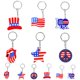 thumbnail image 1 of 12 llaveros con la bandera de Estados Unidos, llaveros de recuerdo con la bandera de Estados Unidos, colgantes del 4 de julio, 1 of 2