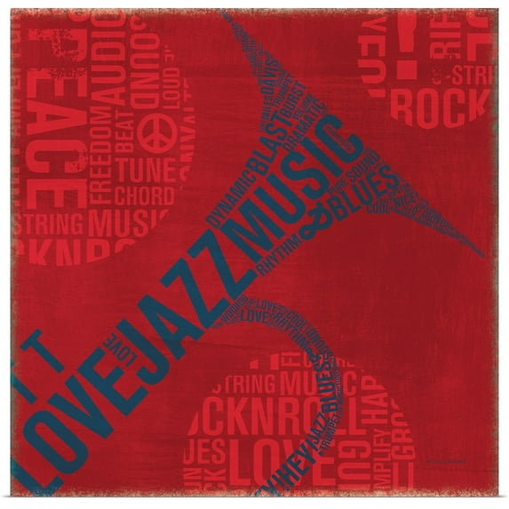 Great BIG Canvas | "Type Trumpet Square" Art Print - 24x24