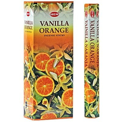 40 Sticks 5 Packs VANILLA ORANGE Citrus Fruit Fruity Scent Incense Insence Bulk 