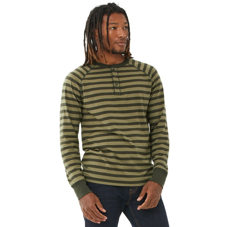 Striped cheap henley shirt