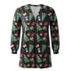 thumbnail image 5 of Puntoco moda mujer Navidad estampado suelto manga larga cárdigan otoño abrigo blusa Rollbacks Puntoco Puntoco-3100, 5 of 6