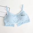 thumbnail image 2 of Girls' Sports Bra Teenage Girls Bra Developmental Cotton Underwear Breathable Sports Bra（12-18Y）, 2 of 2