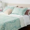 Laura Ashley Rowland Full/Queen 3Piece Quilt Set in Aqua