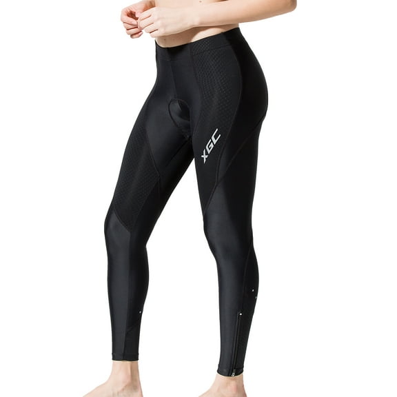 Women's Long Cycling Pants Trousers Bike Pants Trousers Tights Legging with High-Density High-Elasticity and Highly Breathable 4D Sponge Padded