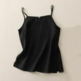 thumbnail image 2 of ZyeKqe Cotton Linen Camisole Tops for Women Spaghetti Strap Sleeveless Shirts Side Split Loose Fitted Blouses Top, 2 of 7