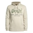 thumbnail image 5 of Superdry Vintage Logo Heritage Relaxed Pullover Hoodie, Grey, 5 of 5