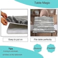 thumbnail image 3 of Wood Grain Elastic Edged Square Tablecloth, Vintage Grey Waterproof Wipeable Table Cover, for Indoor Holiday Family Banquet and Outdoor Patio Use, Fit for 34'''' x 34''''Square Table, 3 of 5