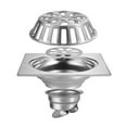 thumbnail image 1 of Thickened stainless steel outdoor floor drain for bathroom-outdoor floor drain for balcony anti-blocking brushed stainless steel outdoor floor drain 1, 1 of 5