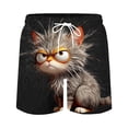thumbnail image 2 of Xdegoge Swim Trunks for Men Quick Dry Funny 3D Animal Print Board Shorts with Elastic Waist and Drawstring Novelty Graphic Beach Vacation Bathing Suits Casual Summer Shorts, 2 of 3