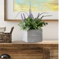 Mainstays 12" Artificial Lavender Plant in White Rustic Wood Box