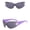 Grey, variant on Sunglasses Fashion Men Women Star Wrap Around Sunglasses Cycling Rimless Futuristic Sunglasses