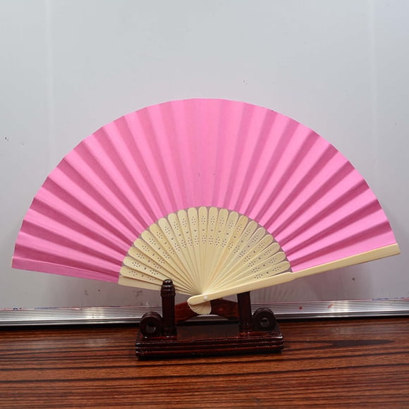 Elegante abanico de mano plegable de encaje para bodas, actuaciones y regalos – Estilo seda con apertura suave