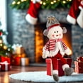 thumbnail image 5 of Fabric Snowman Santa Claus and Reindeer Doll Set Christmas Decorations for Home - Soft Plush Holiday Character Dolls for Window Displays, Mantel Decor, Festive Winter Decor, 5 of 5