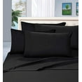 thumbnail image 2 of Elegant Comfort ® Wrinkle Resistant - 1500 Series 6 pc Sheet set, Deep Pocket Up to 16" - All Size and Colors , King, Black, 2 of 2