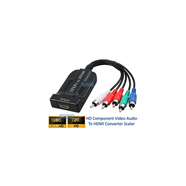 Analog Component Video To 1080p HDMI Converter Scaler -