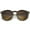 Tortoise-Gold / Amber, variant on sunglassLA - Metal Temple Keyhole Bridge Neutral-Colored Lens P3 Round Sunglasses 50mm - 50mm