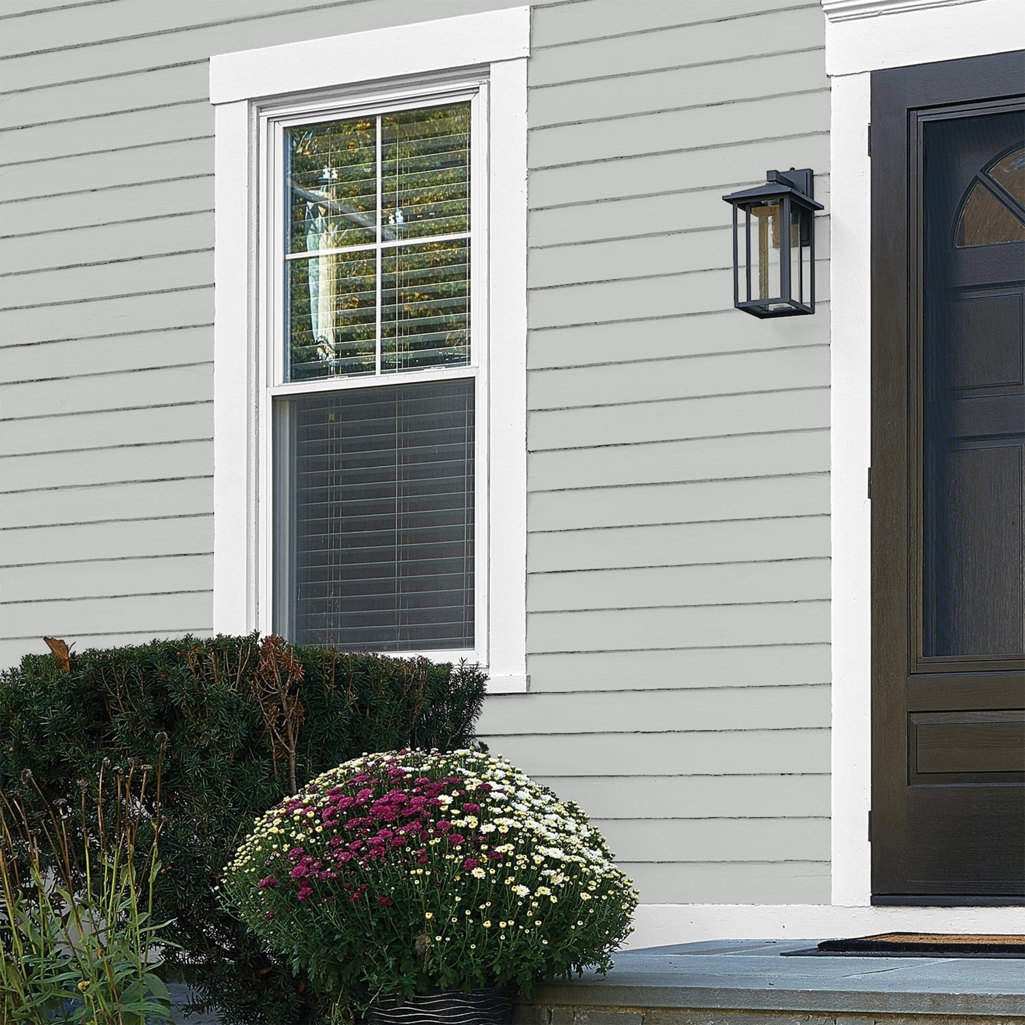 Glidden Fundamentals Solitary State / Gray, Flat Exterior Paint, 1 Quart