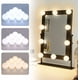 thumbnail image 1 of Espejo de maquillaje con 10 luces LED regulables Pearl Rare, espejo de mesa para maquillaje, 1 of 5