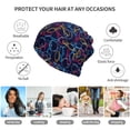 thumbnail image 5 of Disketp Multicolor Bowling Slouchy Beanie Hip-Hop Soft Lightweight Running Beanie Adult Hats Chemo Cap for Men Women, 5 of 8