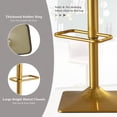 thumbnail image 3 of JONPONY Bar Stools Set of 2,Swivel Counter Height Bar Chair with Low Back for Kitchen Island, Bar Pub Pink, 3 of 11