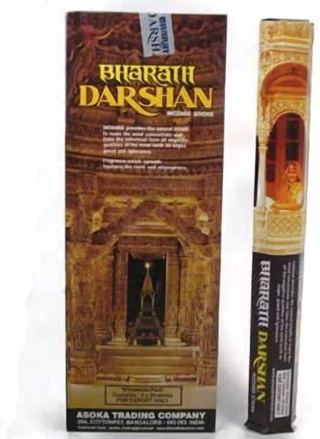 Bharat Darshan Natural Incense Sticks Indian Handroll Fragrance Agarbatti Pack Of 2