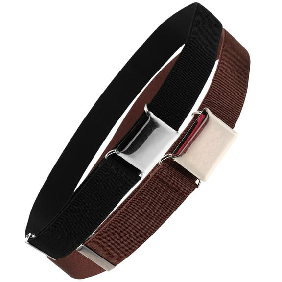 CATIEBYE 2Pcs Toddler Belt Stretchy Belt Load Bearing Elastic Waist Band Cloth Brown