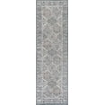 thumbnail image 3 of Madison Traditional 2' x 7' Gray and Cream Polypropylene Indoor Area Rug, 3 of 9