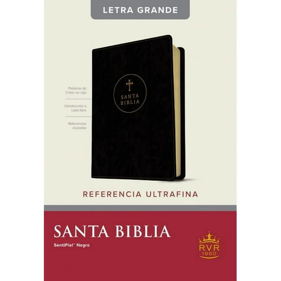 Santa Biblia Rvr60, Edición de Referencia Ultrafina, Letra Grande (Sentipiel, Negro, Índice, Letra Roja) (Other)(Large Print)