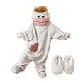 thumbnail image 2 of ZHANGDER Silly Big Mouth Monster Onesie, Cozy Plush Homewear with Shoes, 2 Years-2XL, 2 of 8