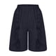 thumbnail image 5 of Puntoco Pantalones cortos de salón para mujer Pantalones cortos de tres piezas de color sólido de moda para mujer con cordón, 5 of 5