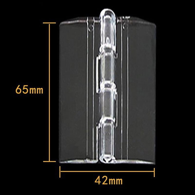 10X Durable Clear Acrylic Folding Hinges Transparent   Hinge 5 Sizeha 
