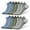 2Gray/2Green/2Blue, variant on 6 Pairs Striped Mens Socks, Running Socks Ankle Socks for Women Socks Low Cut Compression Socks with Arch Support