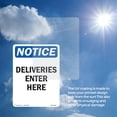 thumbnail image 6 of Deliveries Enter Here OSHA Notice Aluminum Sign 24 Inch x 18 Inch - 10 Pack, 6 of 8