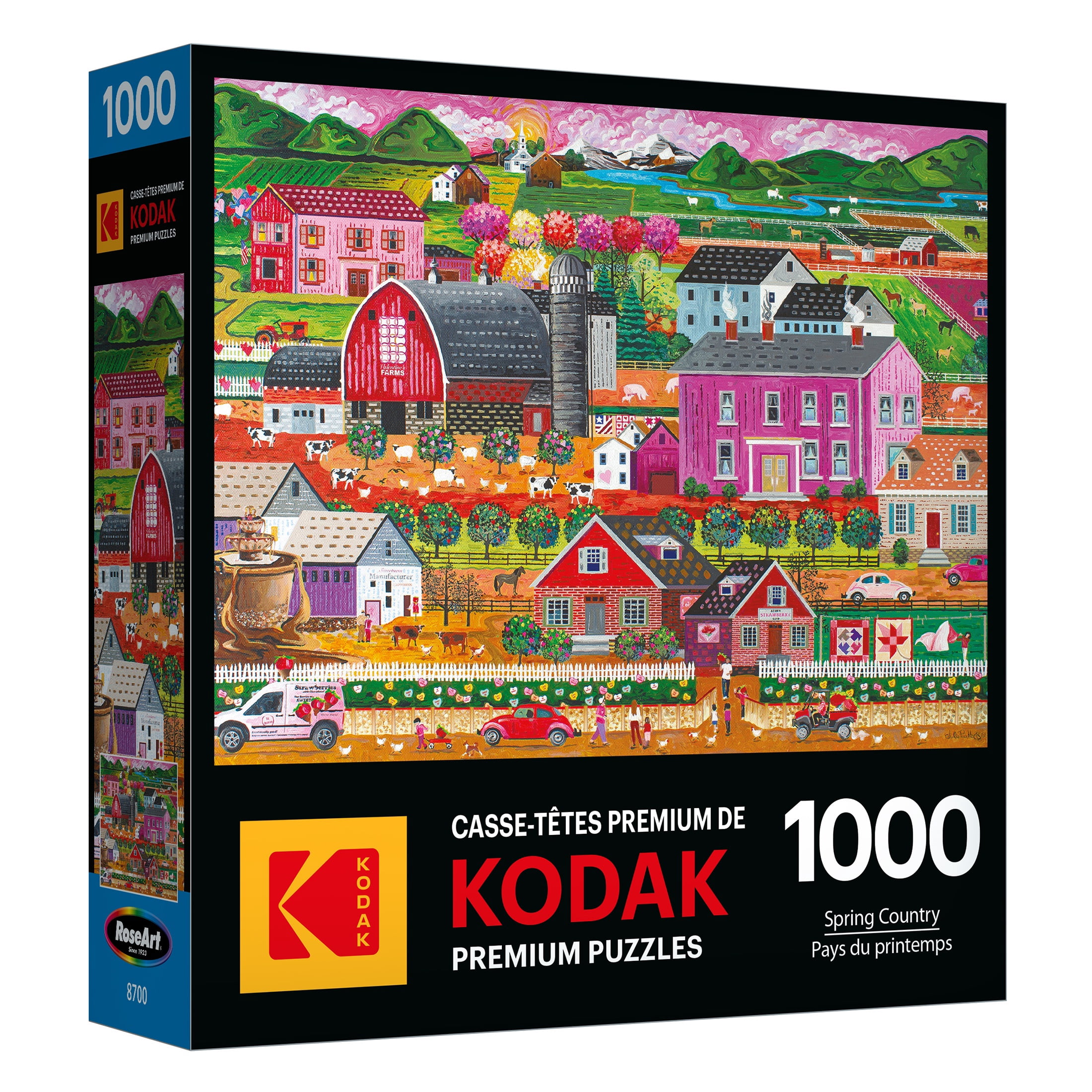 RoseArt Kodak 1000-Piece Spring Country Adult Interlocking Jigsaw Puzzle