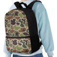 thumbnail image 4 of Yuyamidu Duck Camo Kids School Backpack, Large Capacity Casual Daypack with Multiple Pockets for Elementary Students, Travel Outdoor Boys Girls Shoulder Bag, 4 of 6