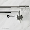 thumbnail image 2 of Ivy Retractable Wall-Mounted Pot Filler in Chrome, 2 of 7