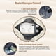 thumbnail image 5 of Bolsa de Playa Impermeable Lekesping para Mujer 35L con Compartimento para Zapatos, 5 of 7