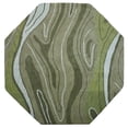 thumbnail image 3 of Rugsotic Carpets Hand Tufted Wool Eco-Friendly Area Rugs - 6'x6', Octagon, Green, Modern Contemporary Design, High Pile Handmade Anti Skid Rugs for Living Room, Bed Room (K00672), 3 of 6