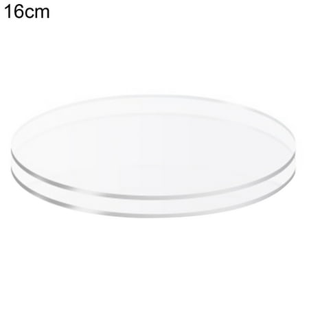 

AYYUFE 2Pcs Cake Plates Non-Sticky Reused Acrylic Buttercream Cake Discs for Cakes Serving